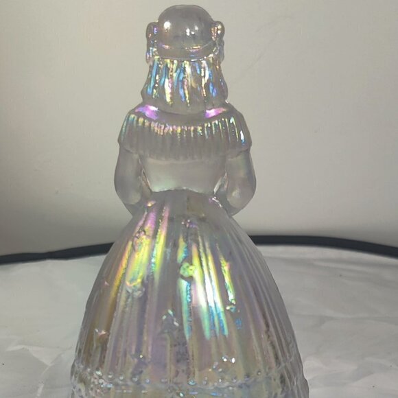 Lenox Imperial Glassware Vintage Bride Lady Bell. Irridescent, 6.5" Tall.Perfect - Picture 7 of 7